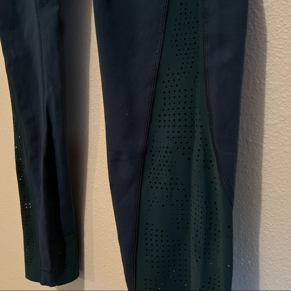 Dark Blue Lululemon Laser cut ankle legging